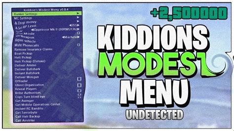 Kiddion's Mod Menu.